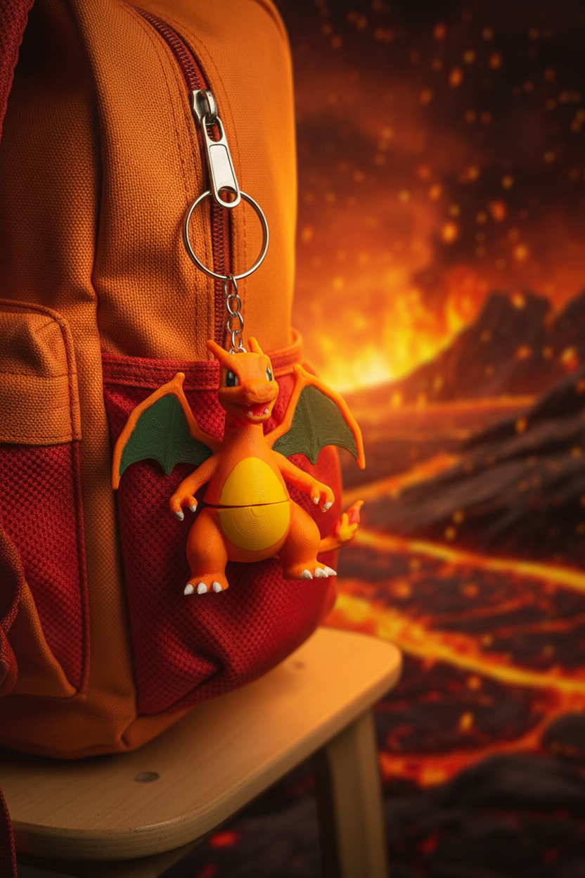 Porta-chaves Charizard 3D - Pokémon