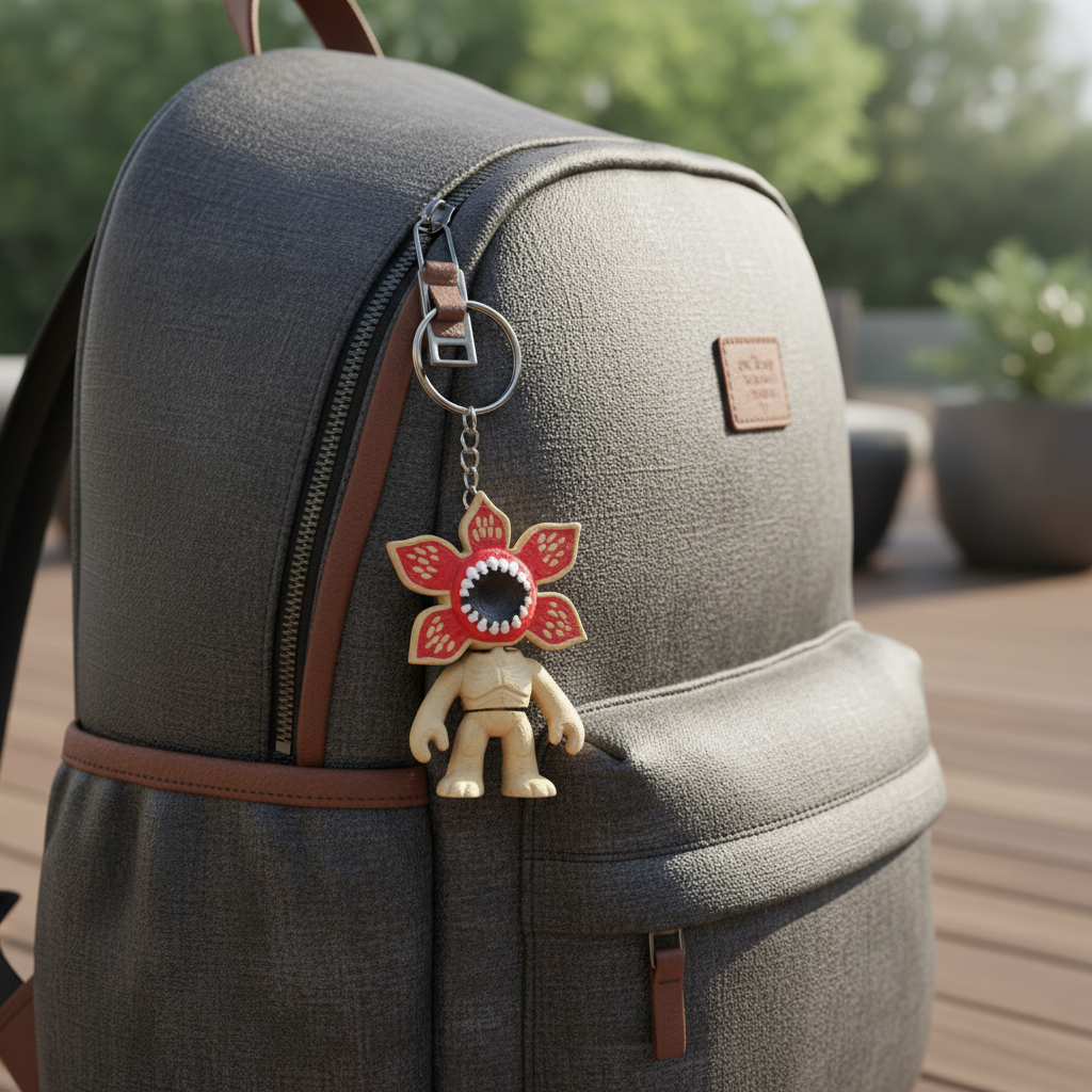 Porta-chaves Demogorgon 3D - mochila