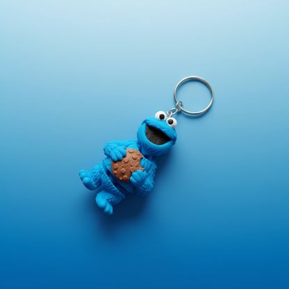 Porta-chaves Monstro das Bolachas 3D