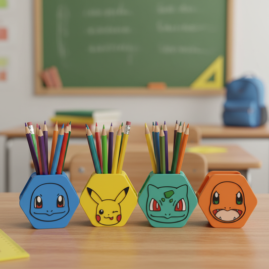 Porta-Lápis Pokémon - Secretária Escola