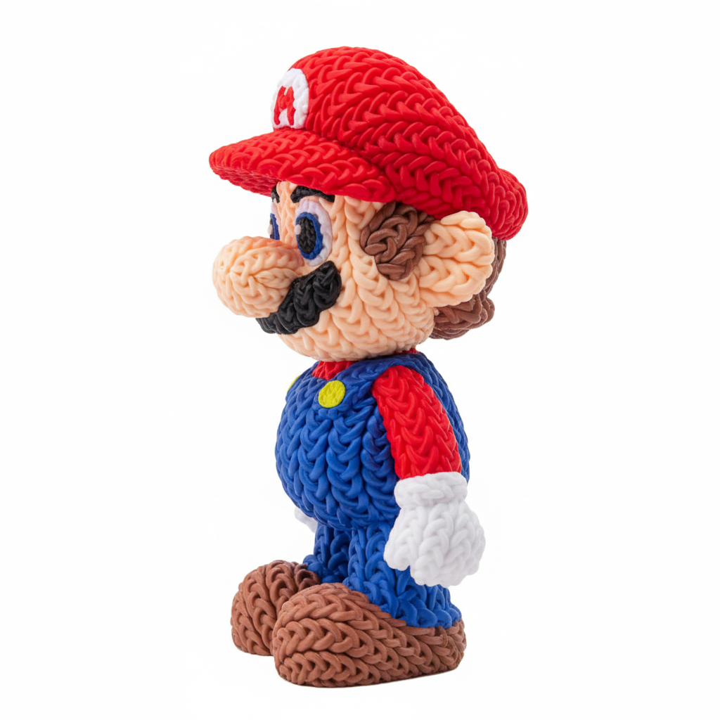 Super Mario crochet - lateral