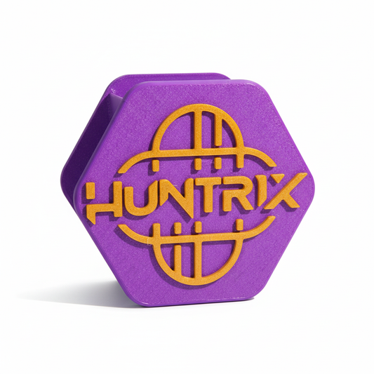 Suporte de lápis hexagonal roxo - packshot