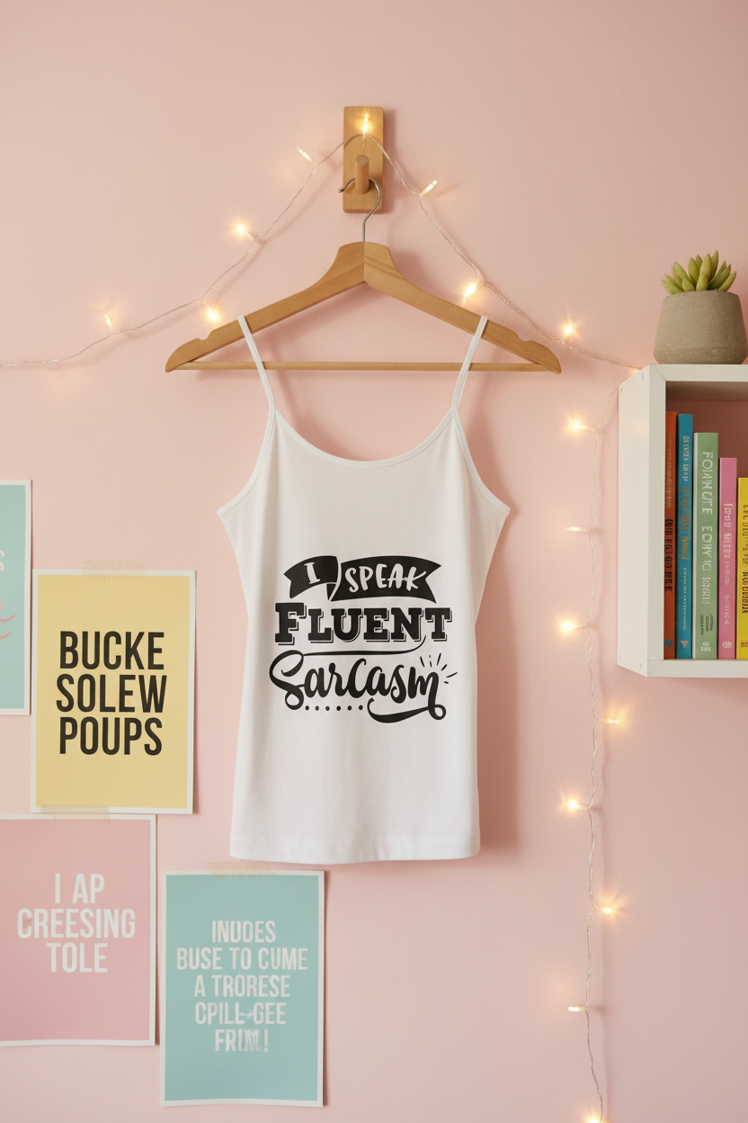 Tank top - cabide preso quarto adolescente