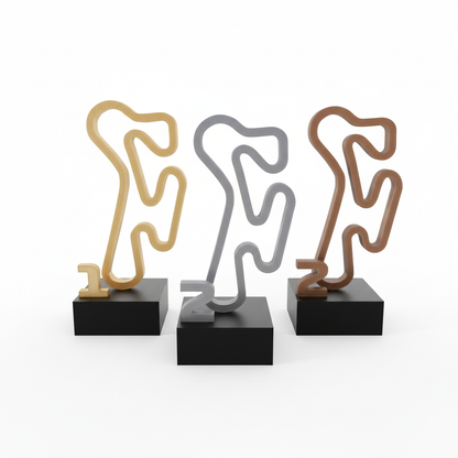 Troféus em forma de dente - packshot